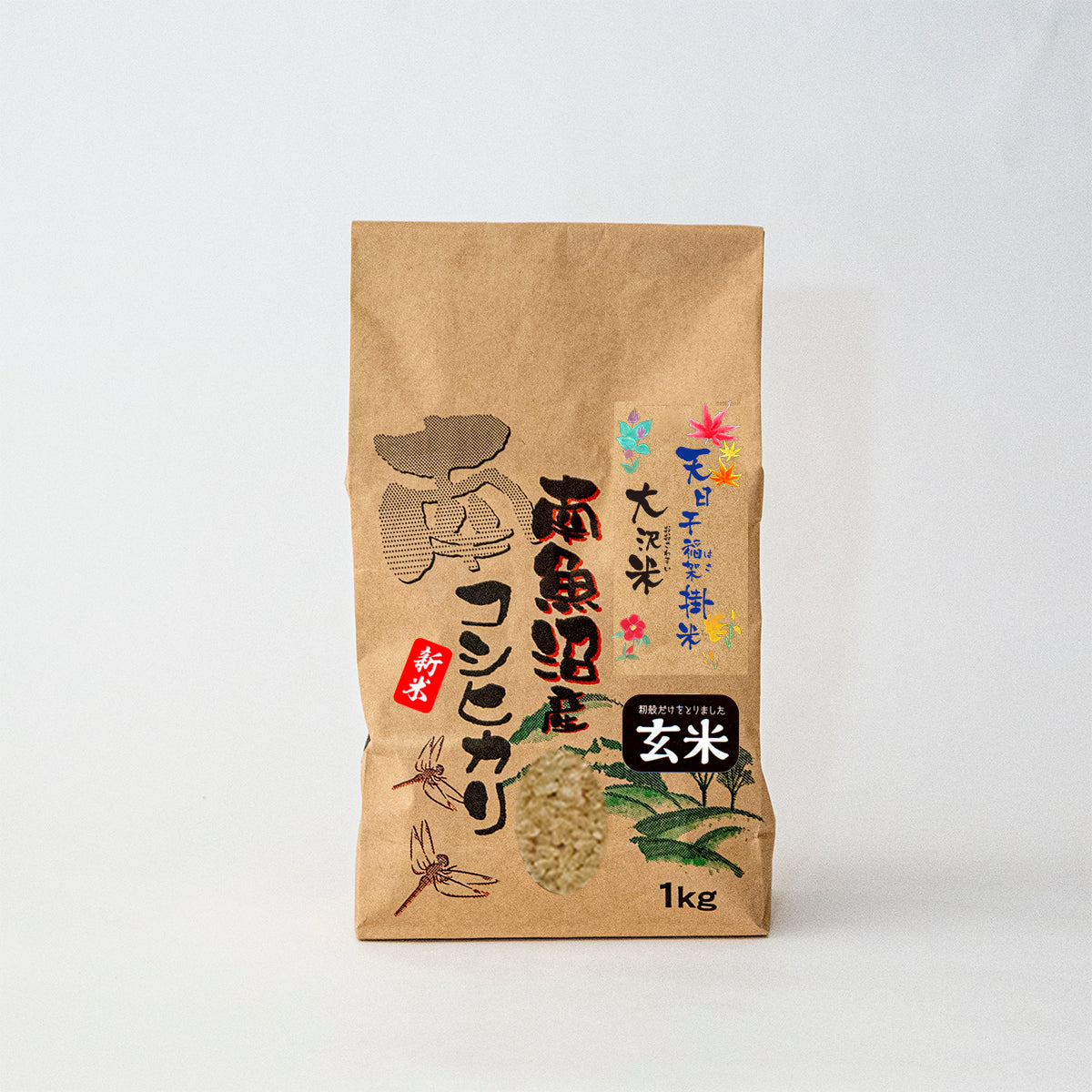 白米 コシヒカリ　紙袋入り 白米5Kg袋（日本一のコシヒカリ 令和6年度産） - 米・味噌・豆の